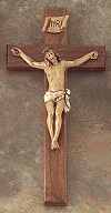 Walnut & Pelligrini Crucifix 12 In.