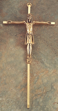 Gold 'n Bronze Crucifix 12 In.