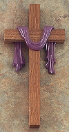 Purple Robe Cross 10 In.
