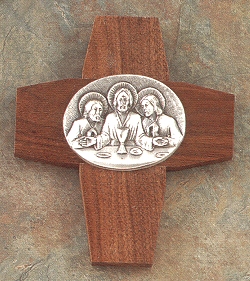 Last Supper Cross Plaque 7 In.