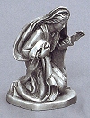 Mary Pewter Nativity Statue 3 In. Scale