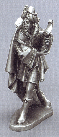Balthazar Pewter Nativity Statue 3 In. Scale