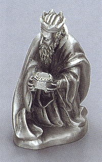 Gaspar Pewter Nativity Statue 3 In. Scale