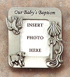 Pewter Baptism Picture Frame 4.25 In.
