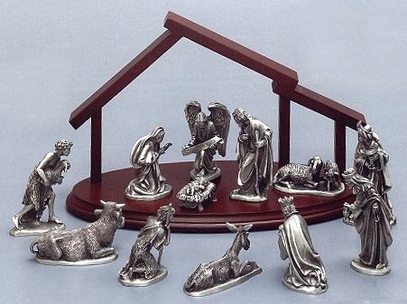Stable for 3 In. Scale Pewter Nativity Figures