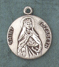St. Elizabeth Of Hungary Sterling Medal