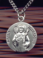 St Raymond Sterling Medal - Round, Dime Sized