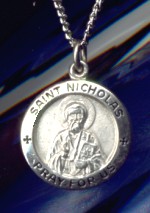 St Nicholas Sterling Medal - Round, 5/8 Inch