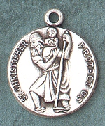 St Christopher STERLING MEDAL