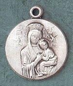 O.L.of Perpetual Help Sterling Medal 1 In.