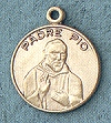 Padre Pio Gold Filled Medal