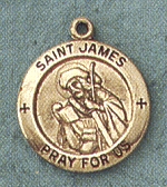 St. James Gold Filled Medal 5/8 In.