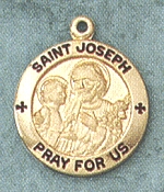 St. Joseph Gold Filled Medal 5/8 In.