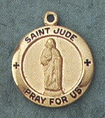 St. Jude Gold Filled Medal 5/8 In.