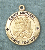 St. Michael Gold Filled Medal 5/8 In.