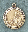 St. Thomas Aquinas Gold Filled Medal 5/8 In.