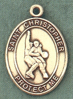 St. Christopher Basketball Gold Filled Medal