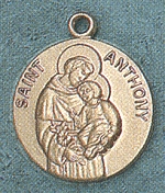 St. Anthony 14kt Gold Medal 