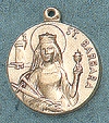 St. Barbara 14kt Gold Medal