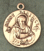 St. Benedict 14kt Gold Medal 