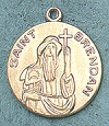 St. Brendan 14kt Gold Medal 