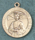 St. Catherine Laboure 14kt Gold Medal 