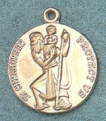 St. Christopher 14kt Gold Medal 
