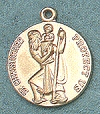 St. Christopher 14kt Gold Medal 