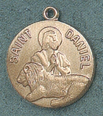 St. Daniel 14kt Gold Medal 