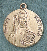 St. Dennis 14kt Gold Medal 