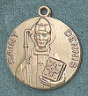 St. Dennis 14kt Gold Medal 