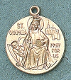 St. Dymphna 14kt Gold Medal 