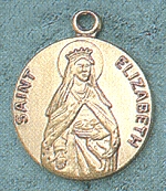 St. Elizabeth Of Hungary 14kt Medal 
