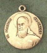 St. Francis De Sales 14kt Gold Medal 