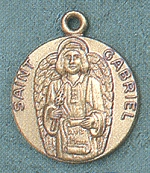 St. Gabriel 14kt Gold Medal 