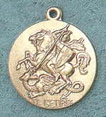 St. George 14kt Gold Medal