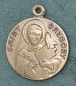 St. Gregory 14kt Gold Medal 