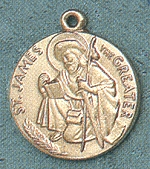 St. James 14kt Gold Medal 