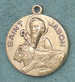St. Jason 14kt Gold Medal 