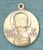 St. Joan Of Arc 14kt Gold Medal