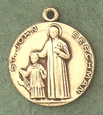 St. John Berchman 14kt Gold Medal 