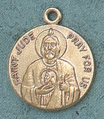 St. Jude 14kt Gold Medal 
