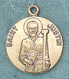 St. Justin 14kt Gold Medal 