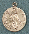 St. Kevin 14kt Gold Medal 