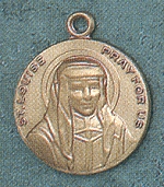 St. Louise 14kt Gold Medal 