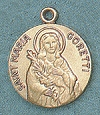 St. Maria Goretti 14kt Gold Medal 