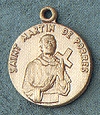St. Martin De Porres 14kt Gold Medal 