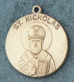 St. Nicholas 14kt Gold Medal