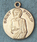 St. Philip 14kt Gold Medal 