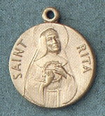 St. Rita 14kt Gold Medal